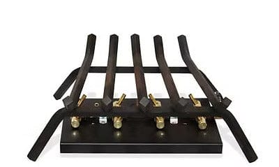 Warming Trends Outdoor Fireplace Kit For 24-Inch Opening With 110K BTU Tree-Style Crossfire Brass Burner