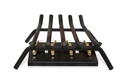 Warming Trends Outdoor Fireplace Kit For 30-Inch Opening With 110K BTU Tree-Style Crossfire Brass Burner