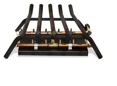 Warming Trends Outdoor Fireplace Kit For 30-Inch Opening With 120K BTU H-Style Crossfire Brass Burner