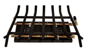 Warming Trends Outdoor Fireplace Kit For 36-Inch Opening With 160K BTU H-Style Crossfire Brass Burner