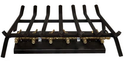 Warming Trends Outdoor Fireplace Kit For 36-Inch Opening With 170K BTU Tree-Style Crossfire Brass Burner