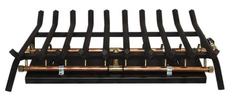 Warming Trends Outdoor Fireplace Kit For 42-Inch Opening With 200K BTU H-Style Crossfire Brass Burner