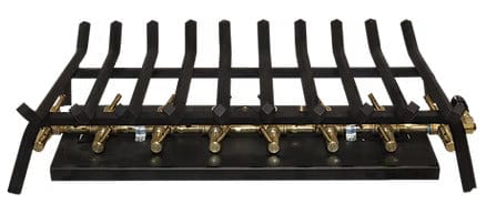 Warming Trends Outdoor Fireplace Kit For 42-Inch Opening With 230K BTU Tree-Style Crossfire Brass Burner