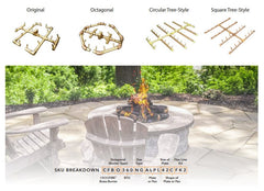 Warming Trends UPKBS Brandon Specialty Paver Kit with Crossfire Brass Burner and Square Aluminum Plate