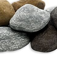 American Fire Glass AFG-LSTONE Lite Stone Cobble, 12 Stone Set