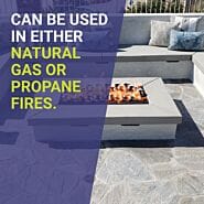 American Fire AFG-IFB Glass Staineless Lite Stones, 6 Stone Set