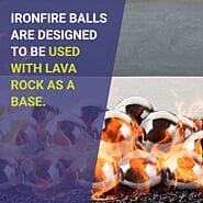 American Fire AFG-IFB Glass Staineless Lite Stones, 6 Stone Set