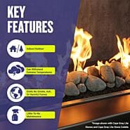 American Fire Glass AFG-LSTONE Lite Stone Cobble, 12 Stone Set