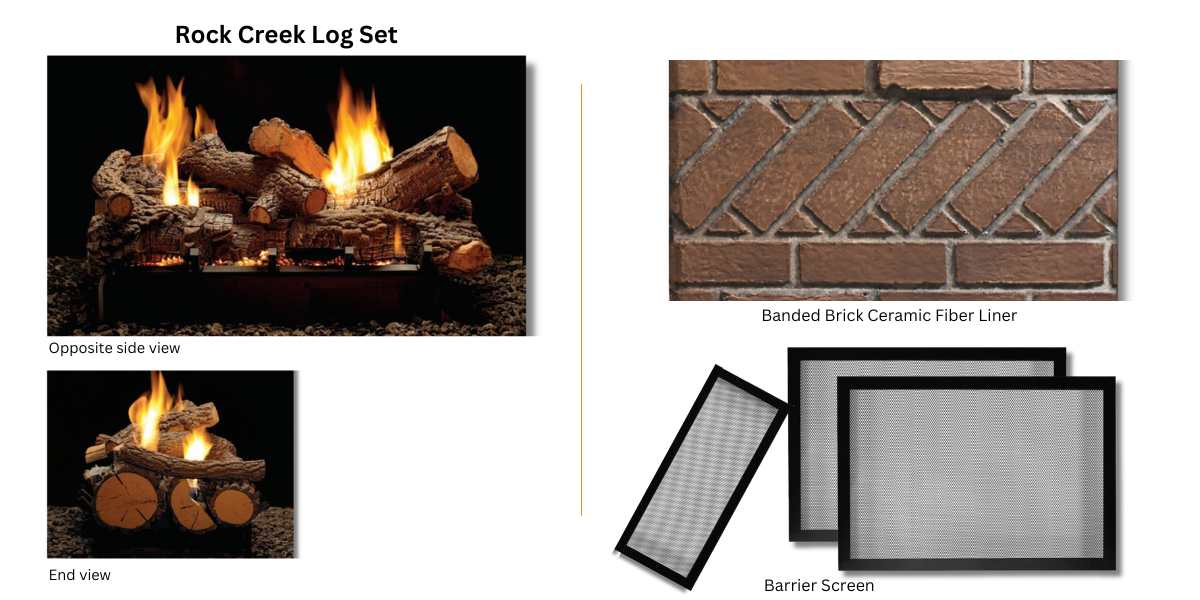 Empire 24" Elite Radiant Vented Burner with Gas Logs Sets