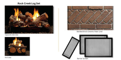 Empire 24" Elite Radiant Vented Burner with Gas Logs Sets