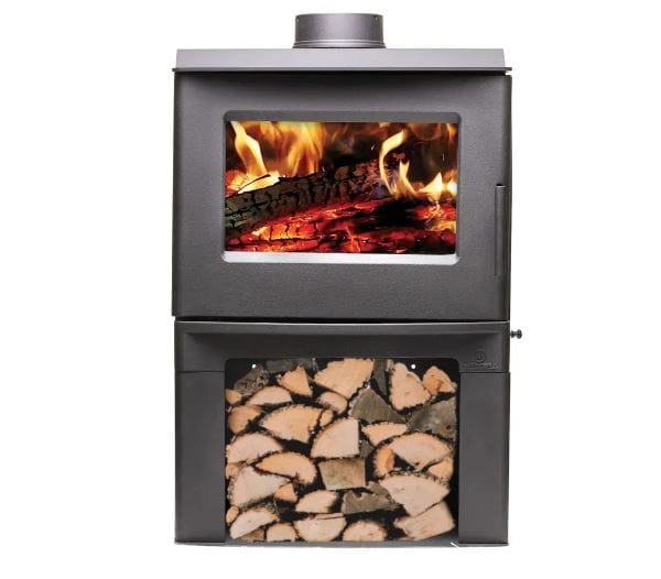 Breckwell Wood Burning Stove on Pedestal with Thermostat Controlled Blower