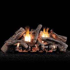 Empire 24" Slope Glaze Vented Burner with Gas Log Sets