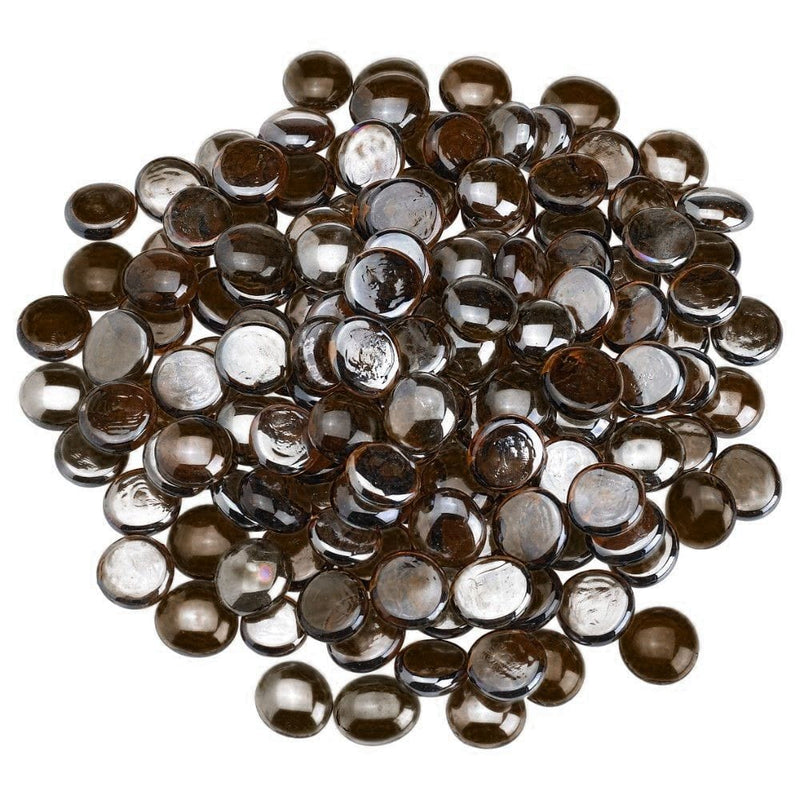 American Fire Glass FB-RBLST-10 1/2-Inch Fire Pit Glass Beads 10 Pounds, Root Beer