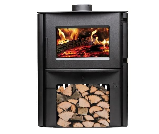 Breckwell Wood Burning Stove on Pedestal with Thermostat Controlled Blower