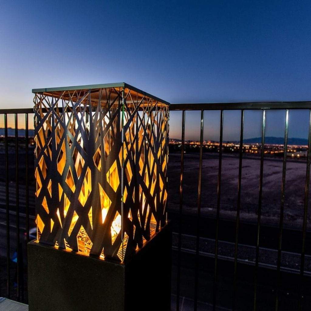 American Fyre Designs 16" Nest Outdoor Gas Fire Lantern