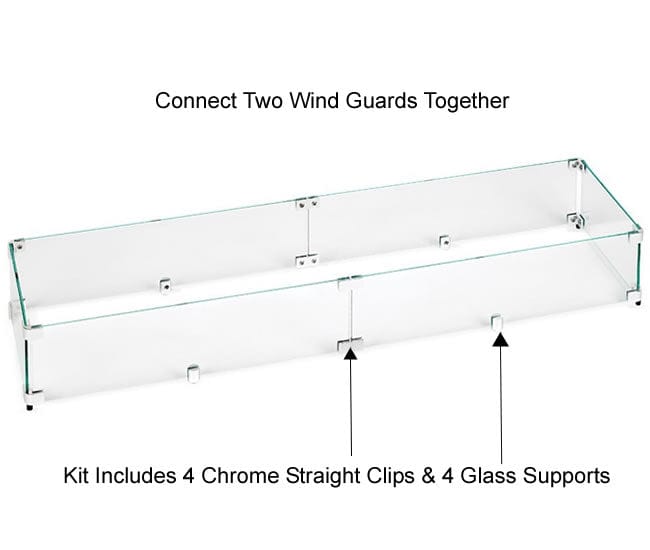 HPC Fire WG-EXT/STR KIT Glass Wind Guard Extension Kit