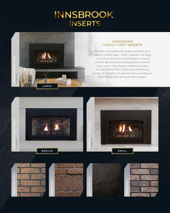 Empire 25" Innsbrook Clean-Face Traditional Direct Vent Gas Fireplace Insert