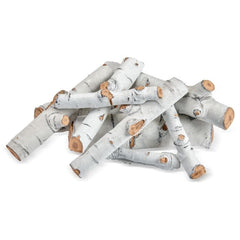 American Fire Glass Formation Creation Ceramic Sierra Birch Gas Fire Pit Logs, 9-Piece