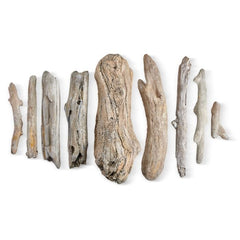 American Fire Glass Formation Creation Ceramic Driftwood Gas Fire Pit Logs, 9-Piece
