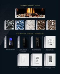 Empire 36" Tahoe Clean-Face Luxury Direct Vent Gas Fireplace with Log Set and Barrier