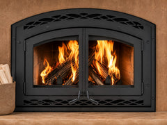 Superior 31-Inch WCT6940 Traditional High-Efficiency EPA Certified Wood Burning Fireplace with White Stacked Panel