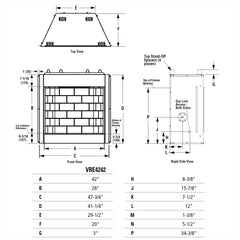 Superior 42-Inch VRE4242 Vent-Free Outdoor Firebox Only