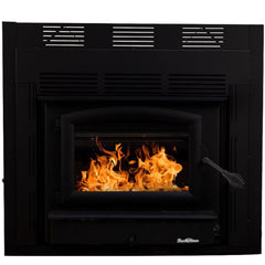 Buck Stove 20-Inch Model ZC74 Zero Clearance Catalytic Wood Burning Stove with Blower Assembly and Black Door
