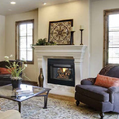 Superior 42-Inch Traditional Smooth Faced B-Vent Gas Fireplace with Refractory Panel