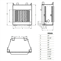 Superior 36-Inch VRE6036 Outdoor Masonry Vent-Free Firebox Only