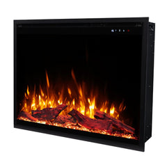 Touchstone 80072 33-Inch Fireplug Pro Smart Electric Fireplace Insert with Fire Crackle Sound
