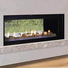 Superior 48-Inch DRL6048 Linear Electronic Ignition Direct Vent Gas Fireplace with Remote and Crushed Glass Media