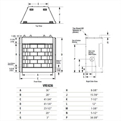 Superior 36-Inch VRE4236 Vent-Free Outdoor Firebox Only