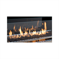 Superior 72-Inch VRE4672 Outdoor Linear Vent-Free Gas Fireplace with LED Lights and Crystal Crushed Glass Media