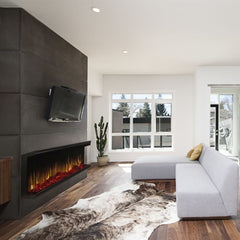 Touchstone 80046 60-Inch Sideline Infinity 3-Sided WiFi Enabled Recessed Electric Fireplace (Alexa/Google Compatible)