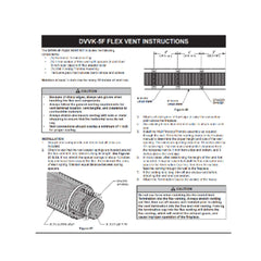 Empire 4"x6-5/8" Horizontal Flex Vent Kit with 4 ft Flex Vent - DVVK4F