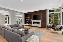 Modern Flames OR100-SLIM-V2 100" Orion Slim V2 Linear LCD Heliovision ElectriFireplace