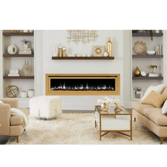 Touchstone 86278 72-Inch The Sideline Deluxe Gold Smart Electric Fireplace