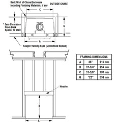 Superior 20-Inch WRT3920 Traditional High-Efficiency EPA Certified Wood Burning Fireplace with White Stacked Panel