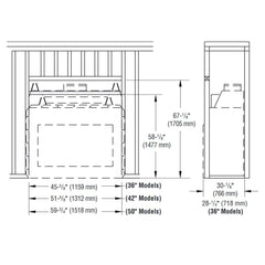 Superior 42-Inch WRE6042 30-Inch Tall Opening Outdoor Masonry Wood Burning Fireplace