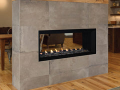 Superior 48-Inch VRL6048 Linear Electronic Ignition Vent-Free Gas Fireplace with Remote and Crushed Glass Media