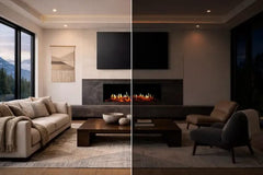 Modern Flames OR52-MULTI-V2 52" Orion Multi V2 Linear LCD Heliovision Electric Fireplace