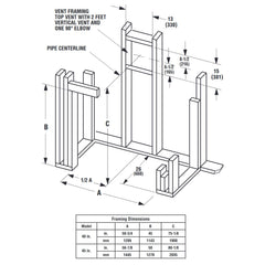 Superior 45-Inch DRC6345 Contemporary Electronic Ignition Direct Vent Gas Fireplace with Remote and Crushed Glass Media