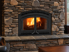 Superior 31-Inch WCT6940 Traditional High-Efficiency EPA Certified Wood Burning Fireplace with White Stacked Panel