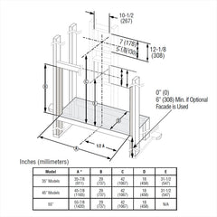 Superior 55-Inch DRL2055 Linear Electronic Ignition Direct Vent Gas Fireplace with Crushed Glass Media