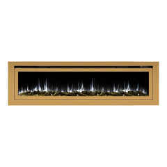 Touchstone 86278 72-Inch The Sideline Deluxe Gold Smart Electric Fireplace