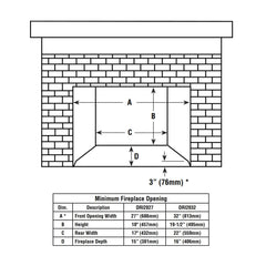 Superior 32-Inch DRI2032 Direct Vent Gas Fireplace Insert with Blower and Ceramic Fiber Log Set
