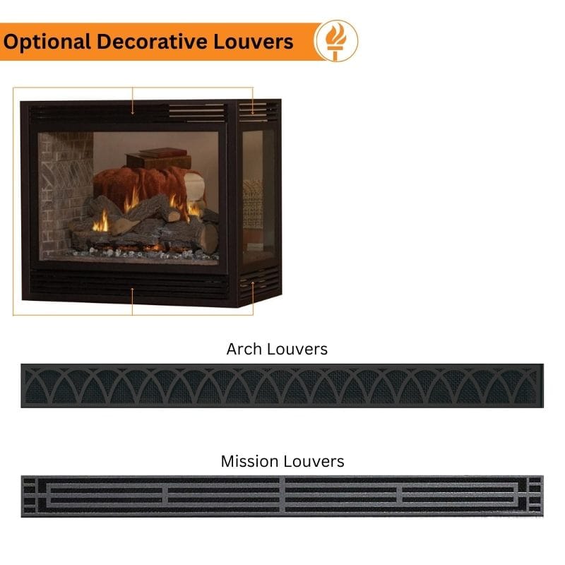 Empire 24" Elite Radiant Vented Burner with Gas Logs Sets