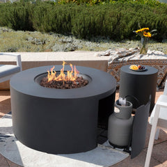 Elementi Plus OFG311 43-Inch Pacaya Concrete Fire Table with Hidden Propane Tank