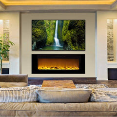 Touchstone 80011 60-Inch The Sideline Recessed Electric Fireplace