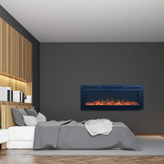Touchstone 80013 50-Inch The Sideline Steel Recessed Electric Fireplace